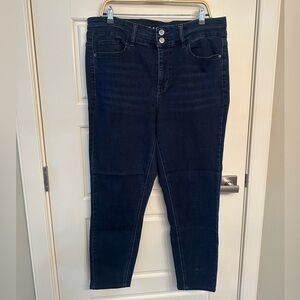 Love & Legend Size 18 High Rise Dark Blue Skinny Jeans